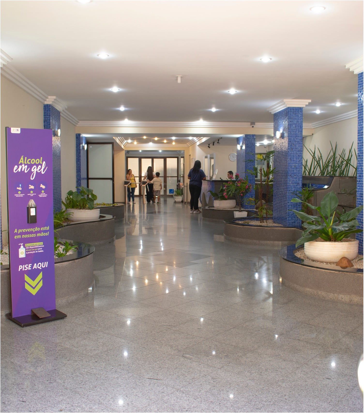 Recepção do prédio